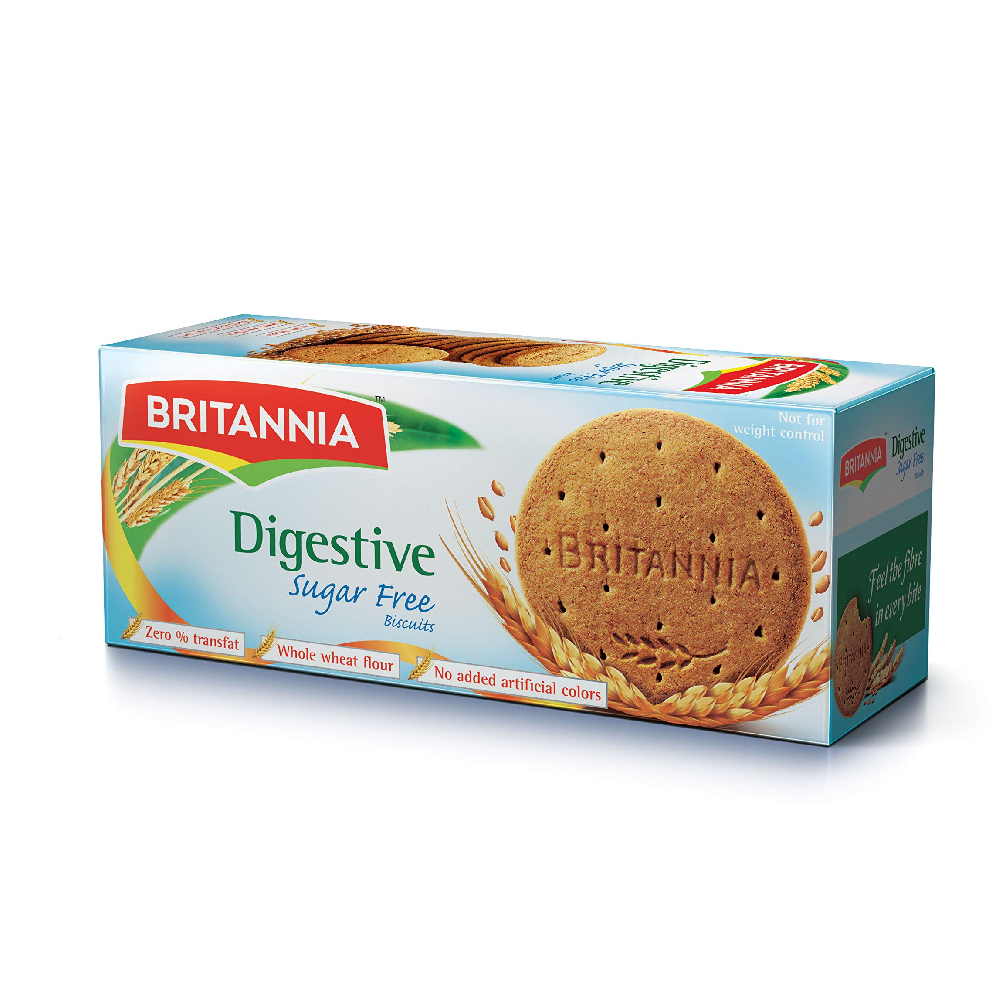 BRITANNIA DIGESTIVE SUGAR FREE BISCUIT 200 GM Default Title - MamasJan Grocery