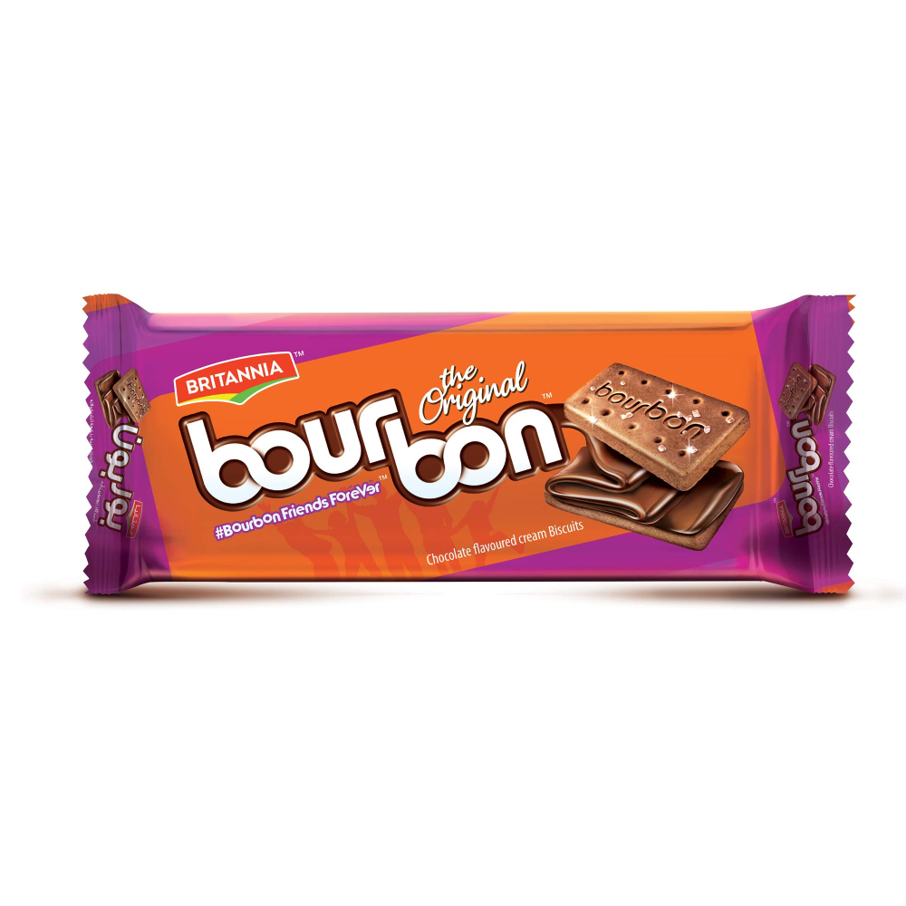 BRITANNIA BOURBON CHOCOLATE CREAM BISCUIT 100 GM Default Title - MamasJan Grocery