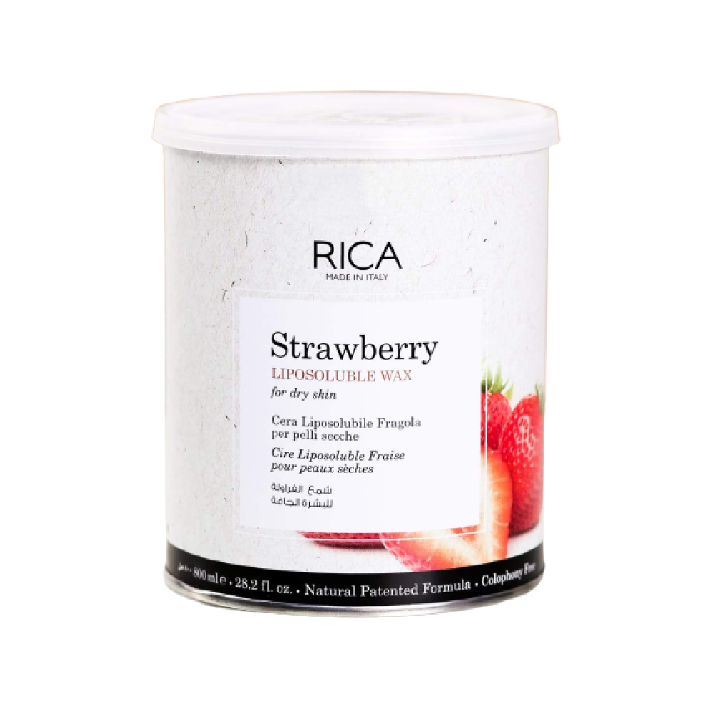 RICA LIPOSOLUBLE WAX STRAWBERRY 800 ML Default Title - MamasJan skincare