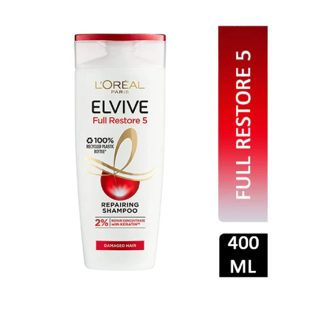 LOREAL ELVIVE SHAMPOO FULL RESTORE 5 REPAIRING 400 ML Default Title - MamasJan Grocery Nonfood