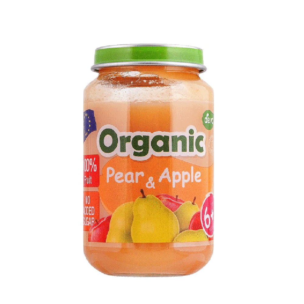 DEVA BABY FOOD PEAR & APPLE 6+ MONTH ORGANIC 190 GM Default Title - MamasJan GroceryFoods