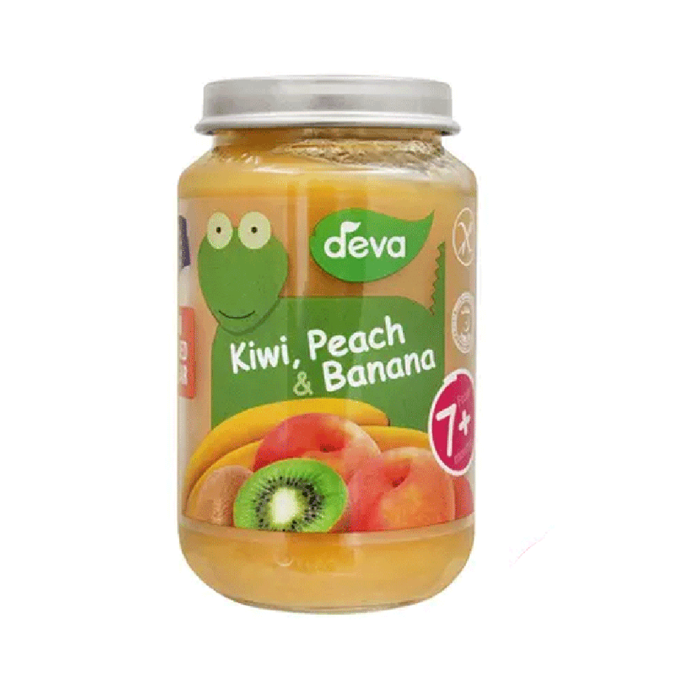 DEVA BABY FOOD KIWI PEACH & BANANA 7+MONTHS 200 GM Default Title - MamasJan Grocery