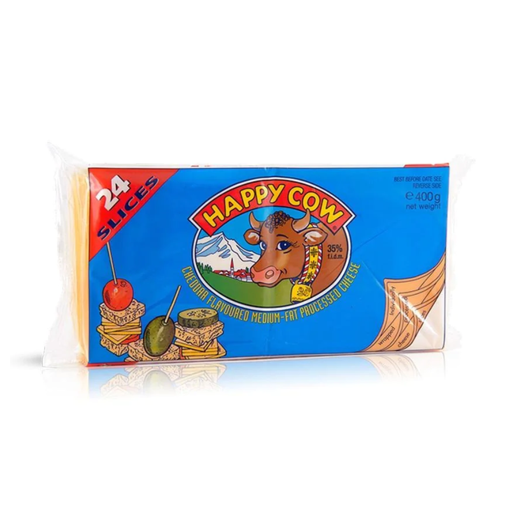 HAPPY COW YELLOW CHEDDAR CATERING CHEESE 400GM Default Title - MamasJan Grocery