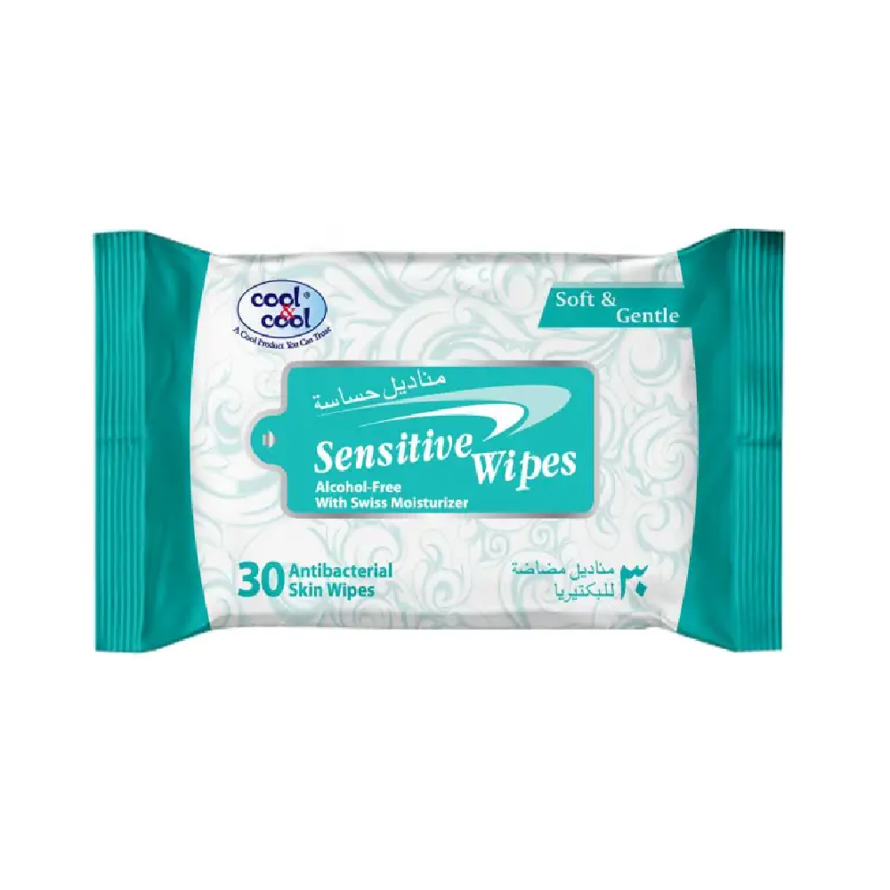 COOL & COOL SENSITIVE WIPES 30S Default Title - MamasJan Grocery Nonfood
