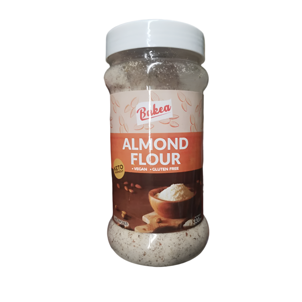 BAKEA ALMOND FLOUR JAR 330 GM Default Title - MamasJan Grocery