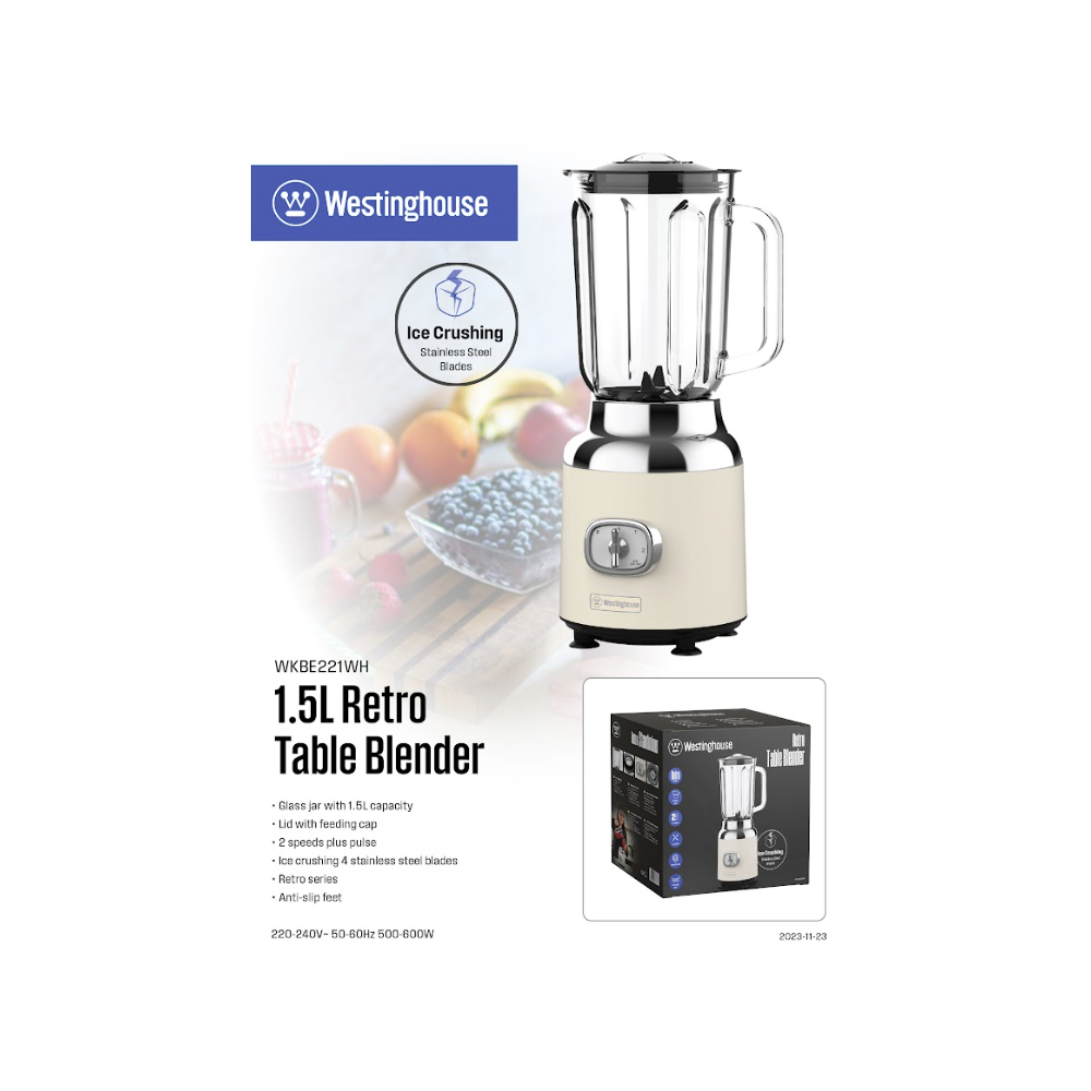 WESTINGHOUSE TABLE BLENDER WKBEB221WH Default Title - MamasJan Electronics