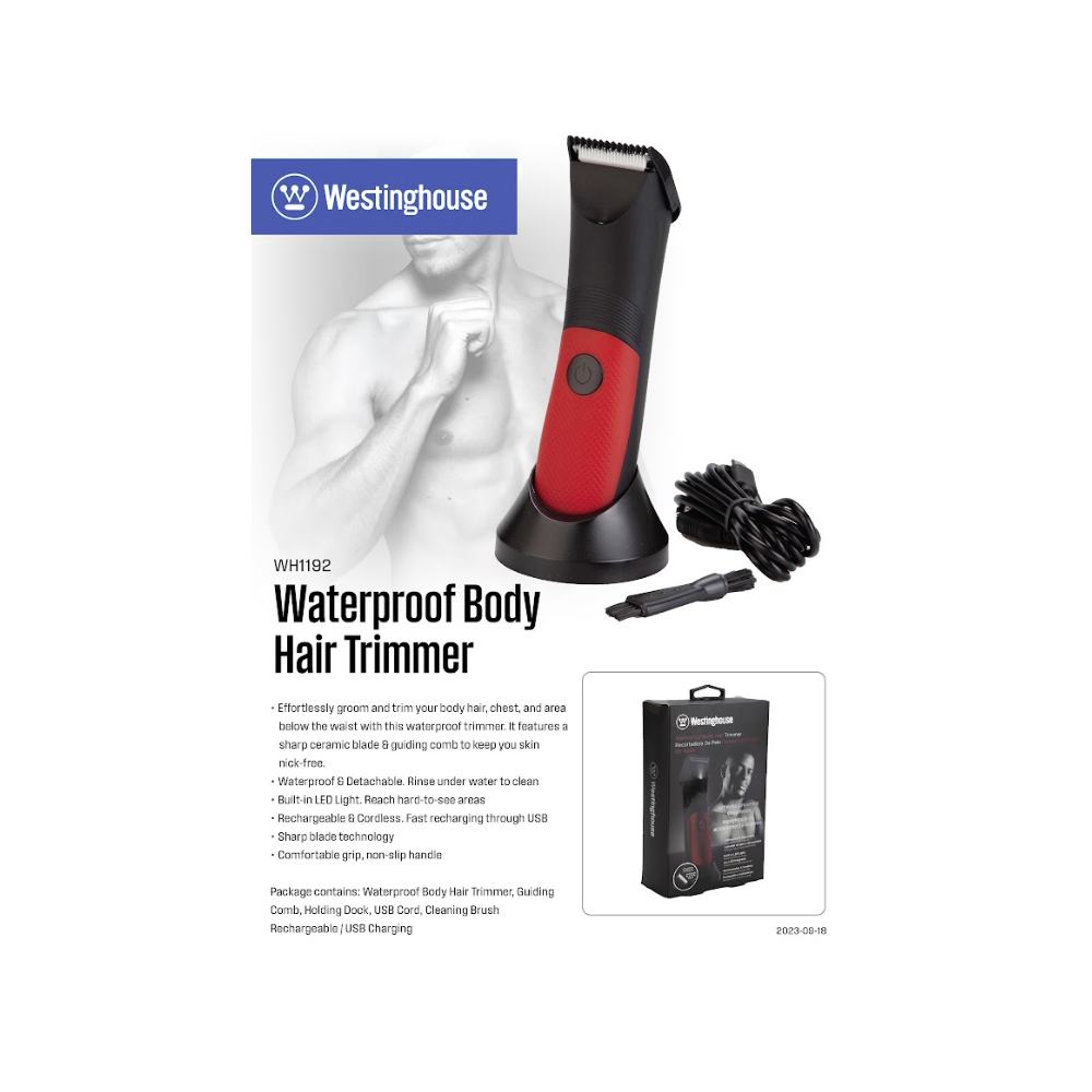 WESTINGHOUSE BODY TRIMMER (WATERPROOF) WH1192 Default Title - MamasJan Electronics