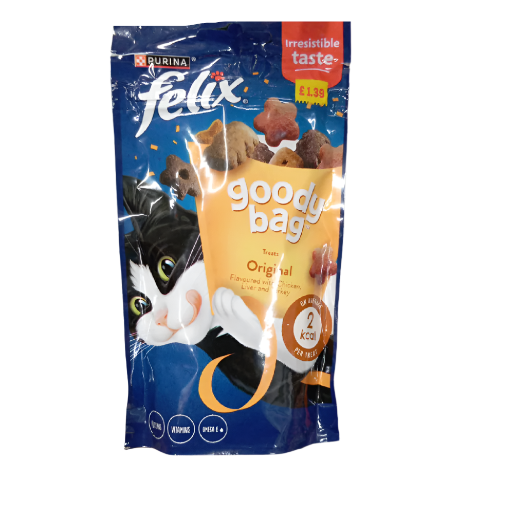 PURINA FELIX CAT BISCUIT GOODY BAG ORIGINAL 60 GM Default Title - MamasJan Grocery Nonfood