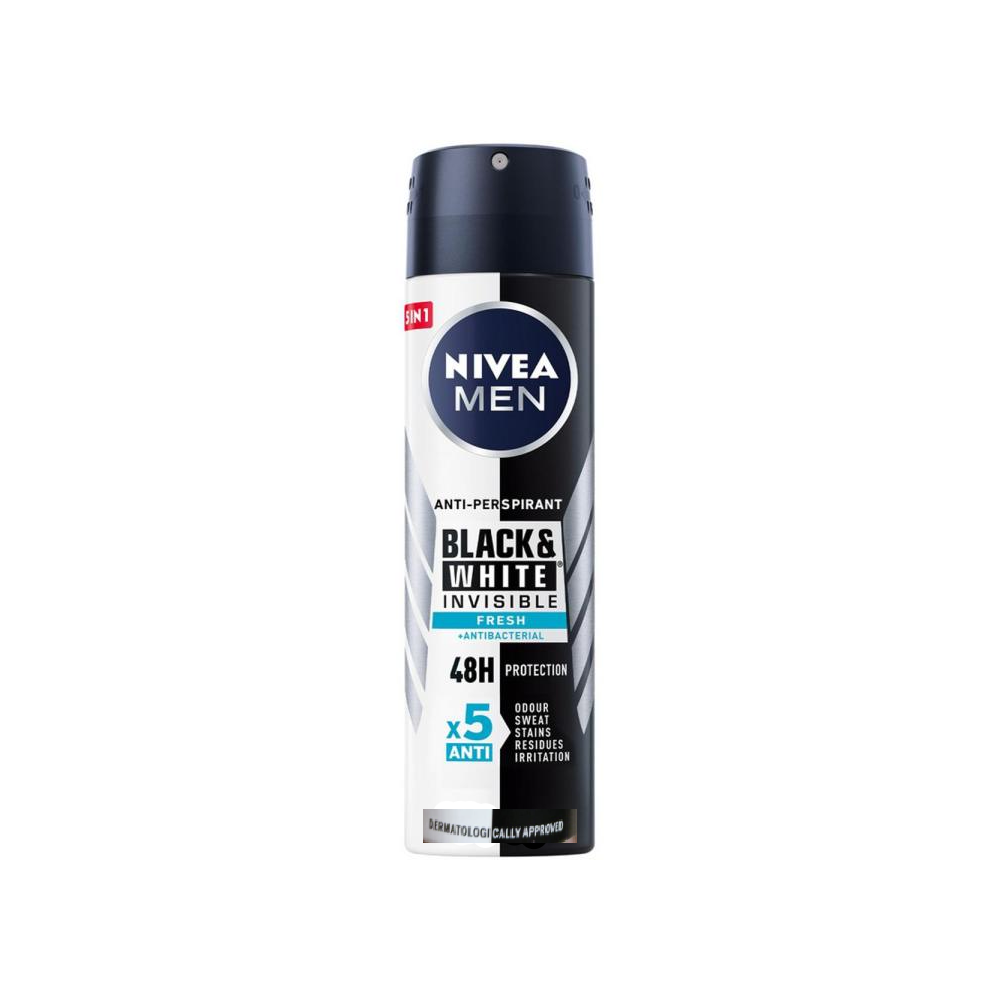 NIVEA MEN DEODORANT INVISIBLE FRESH 150 ML Default Title - MamasJan Grocery Nonfood