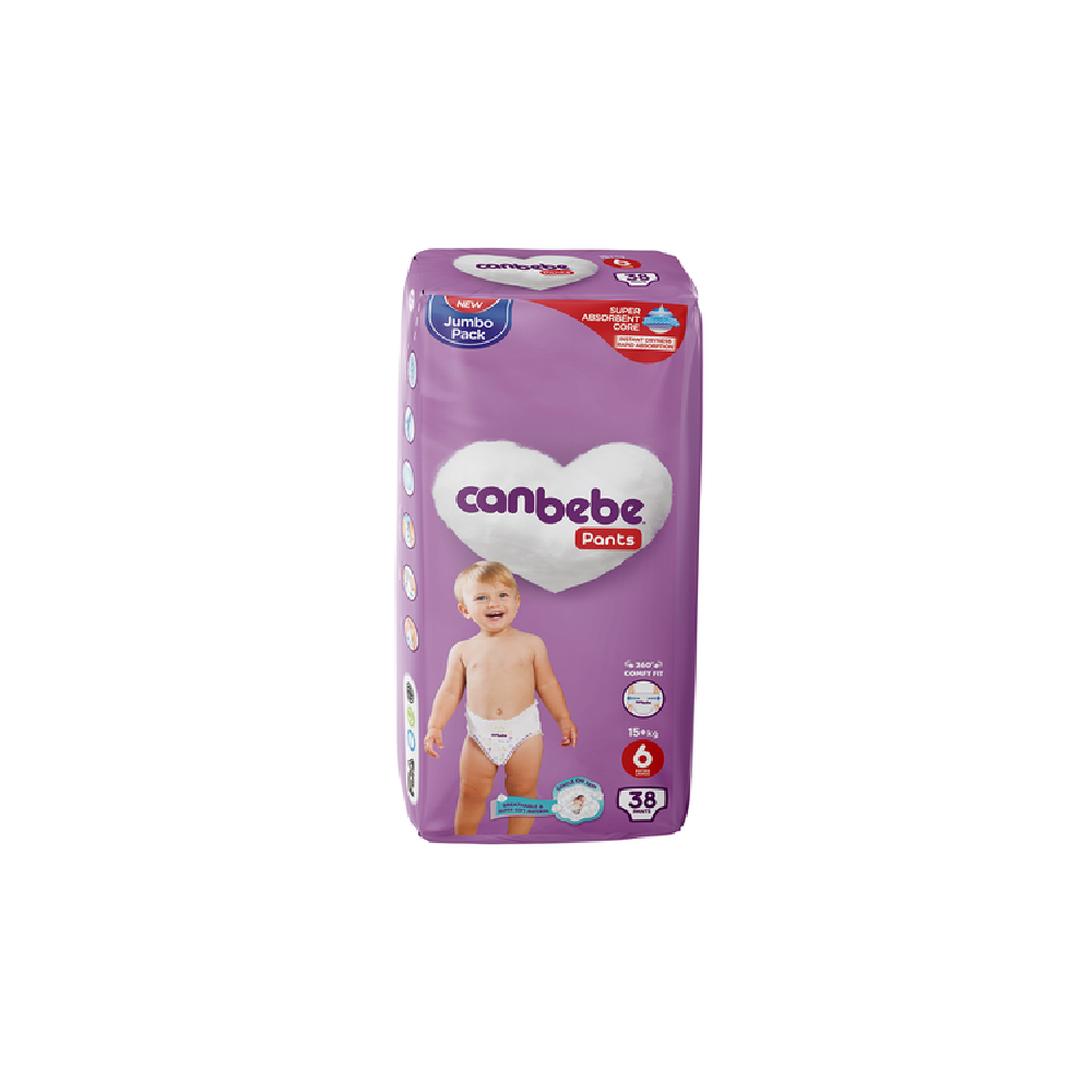 CANBEBE PANTS JUMBO EXTRA LARGE NO.6 38 PC Default Title - MamasJan Grocery Nonfood