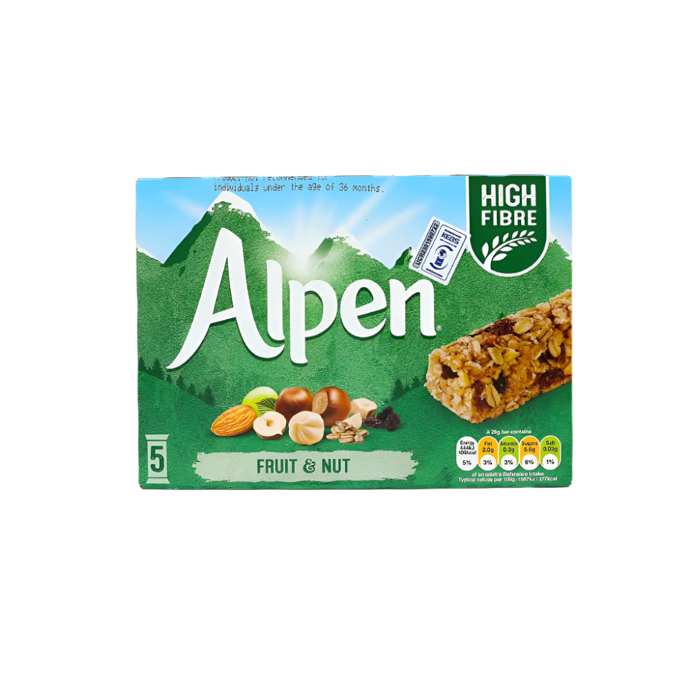 ALPEN CEREAL BARS FRUIT & NUT 5PC 140 GM Default Title - MamasJan Grocery