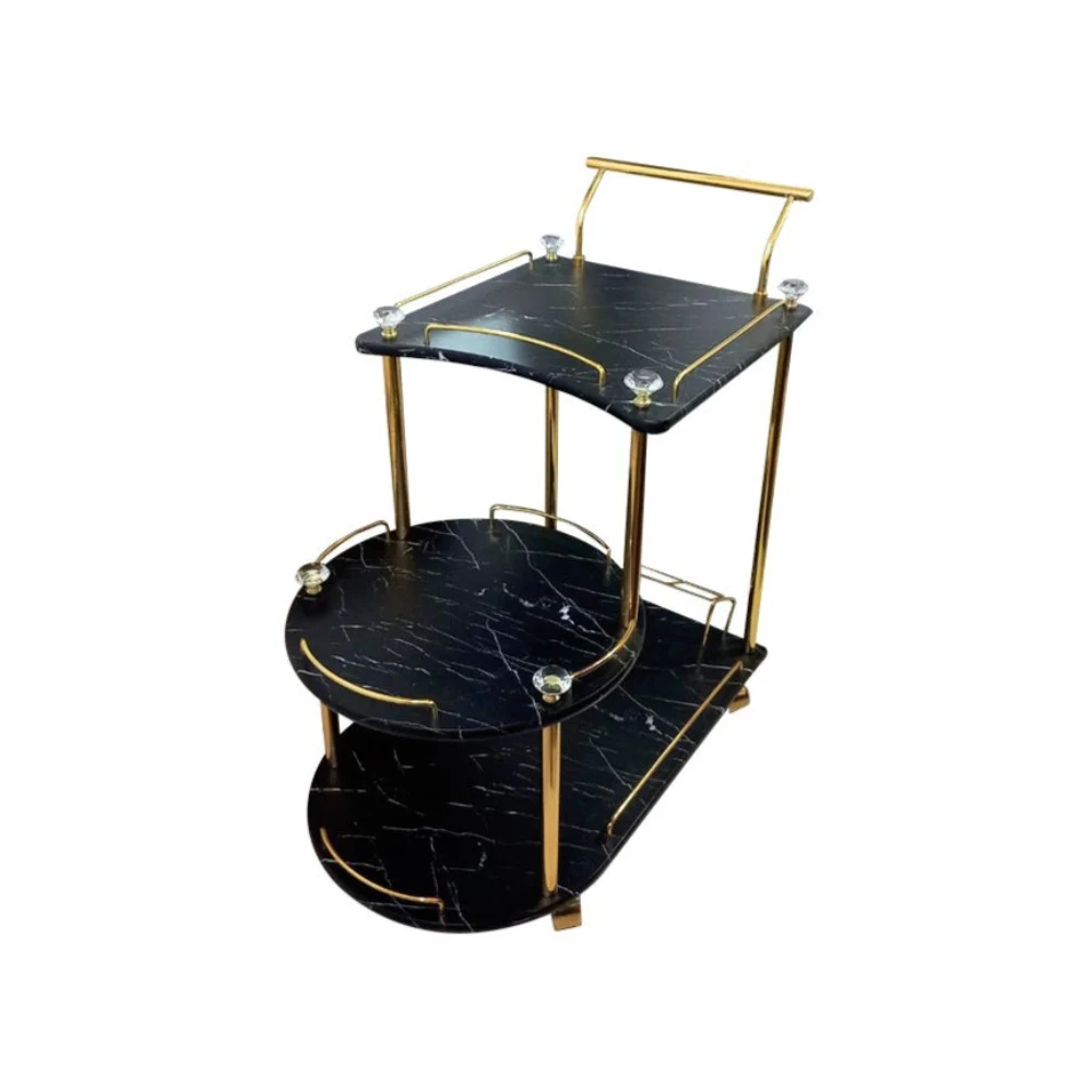 TEA TROLLY NEW STATE BLACK GOLDEN Default Title - MamasJan Household