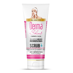 DERMA SHINE BLACK HEAD REMOVING SCRUB 200 ML PC Default Title - MamasJan skincare