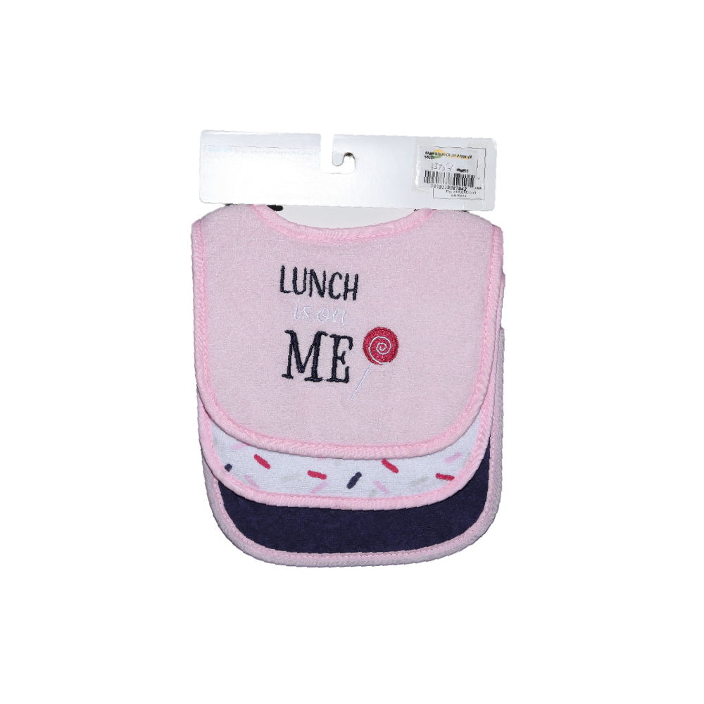 BABY BIB PACK OF 3 MW-19 56216 Default Title - MamasJan KidsWear