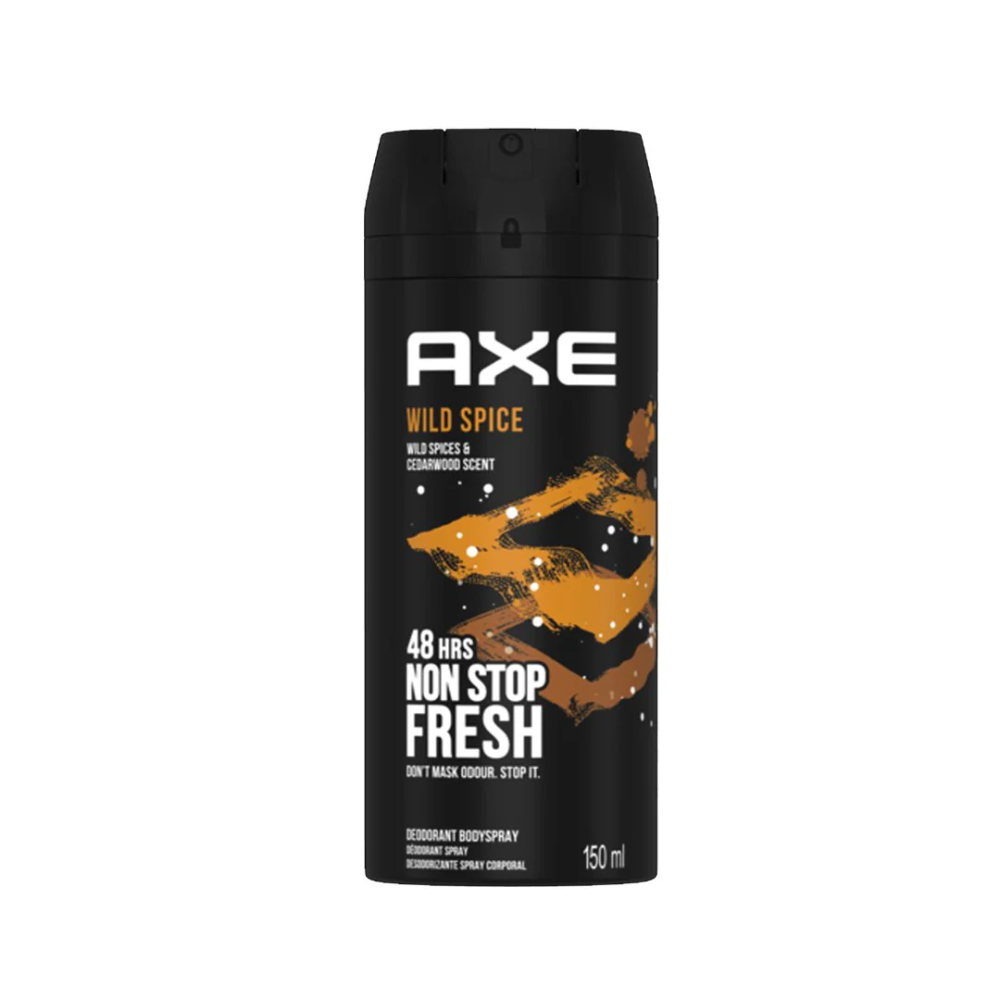 AXE DEODORANT WILD SPICE & CEDARWOOD SCENT 150 ML Default Title - MamasJan Grocery Nonfood
