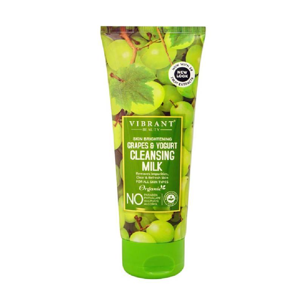VIBRANT BEAUTY GRAPES & YOGURT CLEANSING MILK 200 ML Default Title - MamasJan skincare