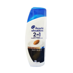 HEAD & SHOULDERS SHAMPOO 2IN1 SILKY BLACK 190 ML Default Title - MamasJan Grocery Nonfood