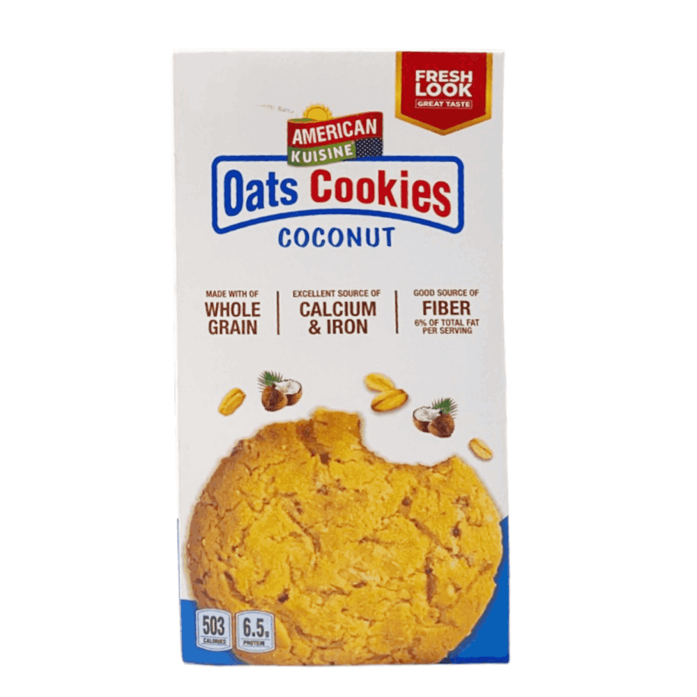 AMERICAN KUISINE OATS COOKIES COCONUT 176GM Default Title - MamasJan Grocery