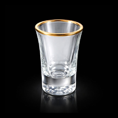 GLASS HONGLI IR SHORT GOLDEN G2102A (Pack of 6) Default Title - MamasJan Crockery