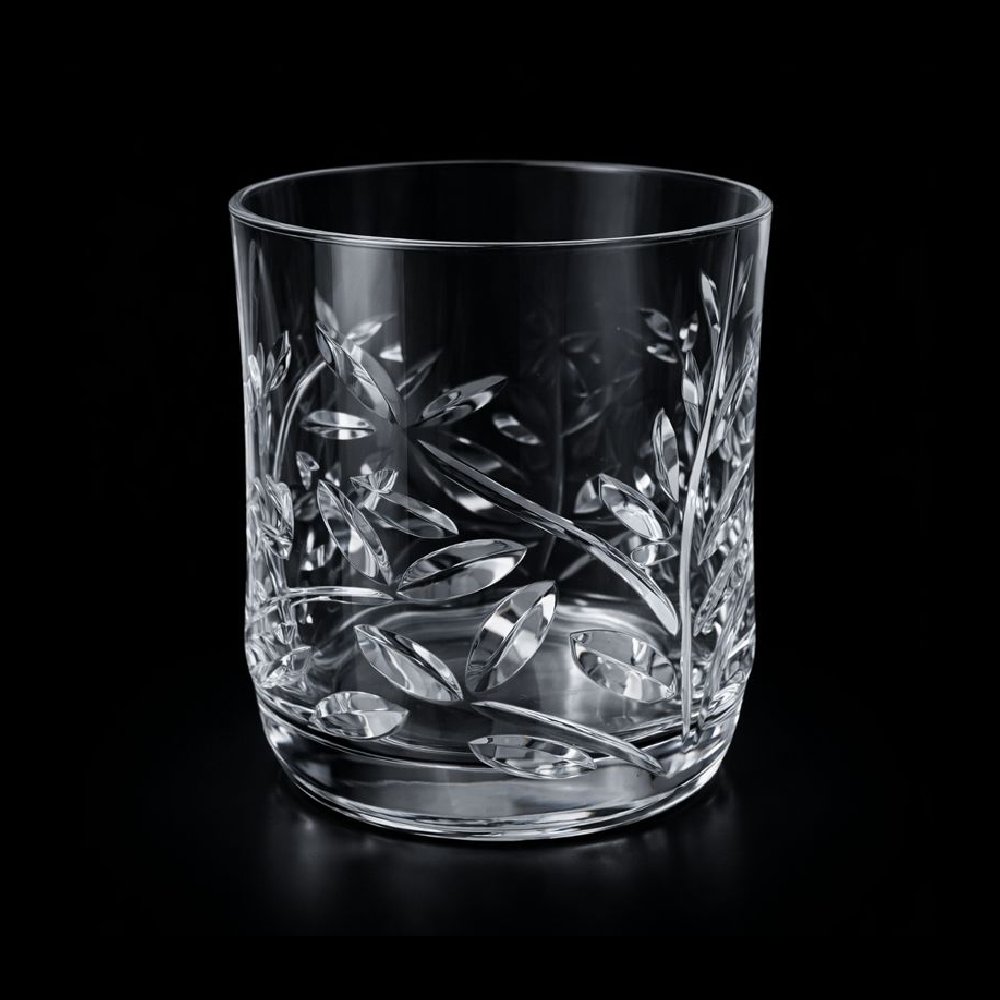 GLASS ACRYLIC LEAVES CUT AC106 (Pack 6) Default Title - MamasJan Crockery