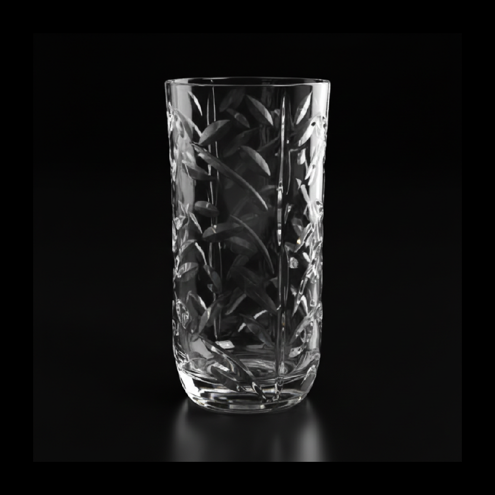 GLASS ACRYLIC LEAVES CUT AC102 (Pack 6) Default Title - MamasJan Crockery