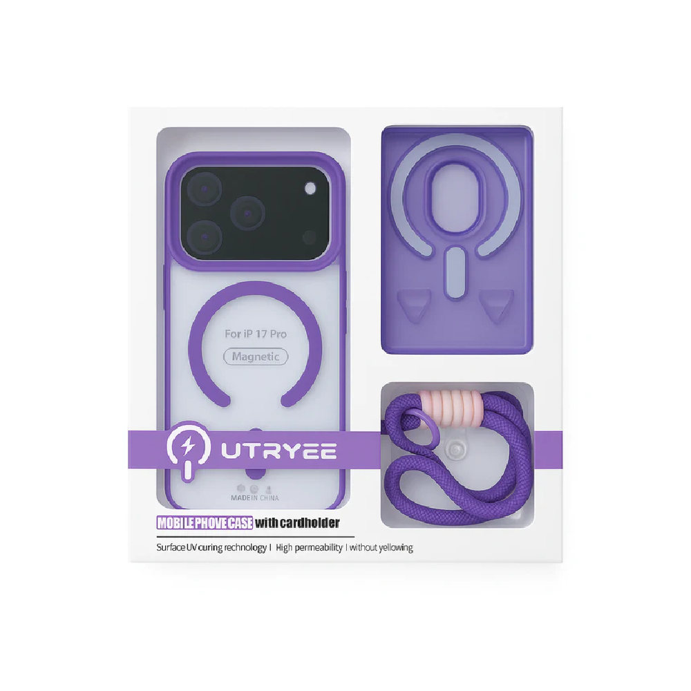 iPhone 17 Pro Utryee Wallet Case Light Yellow - MamasJan Cases & Covers