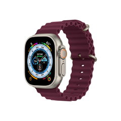Apple Watch Ocean Silicon Strap 49mm Light Orange / Apple Watch Ultra [49MM] - MamasJan Bands & Digital Watches