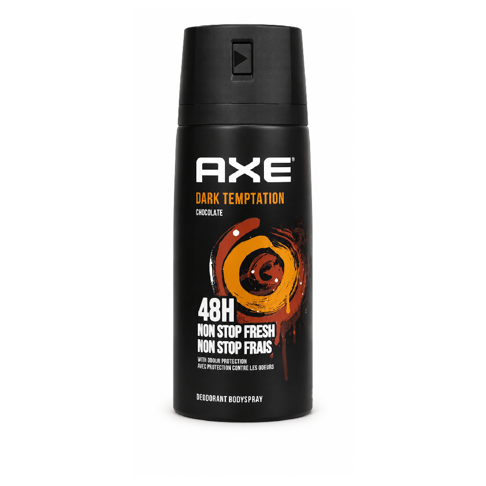 AXE DEODORANT DARK TEMPTATION DARK CHOCOLATE SCENT 150 ML Default Title - MamasJan Grocery Nonfood