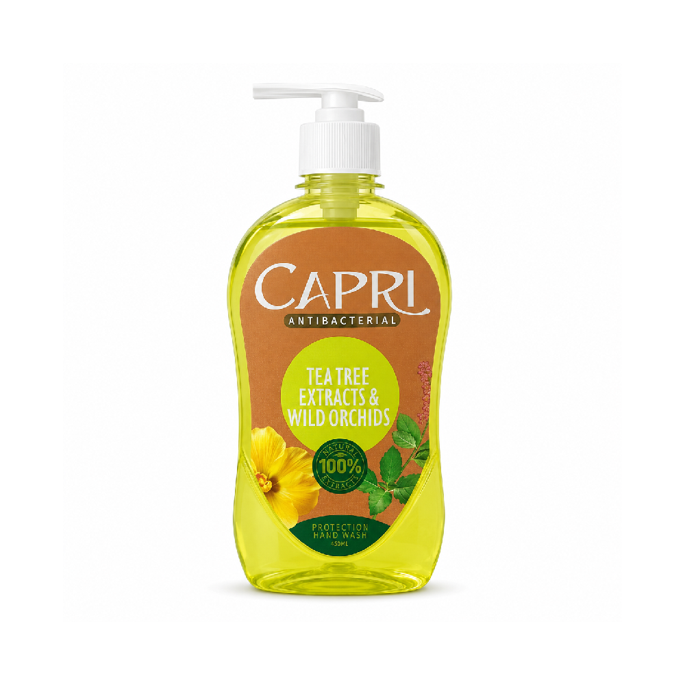 CAPRI ANTIBACTERIAL HAND WASH TEA TREE 450 ML BOTTLE Default Title - MamasJan skincare