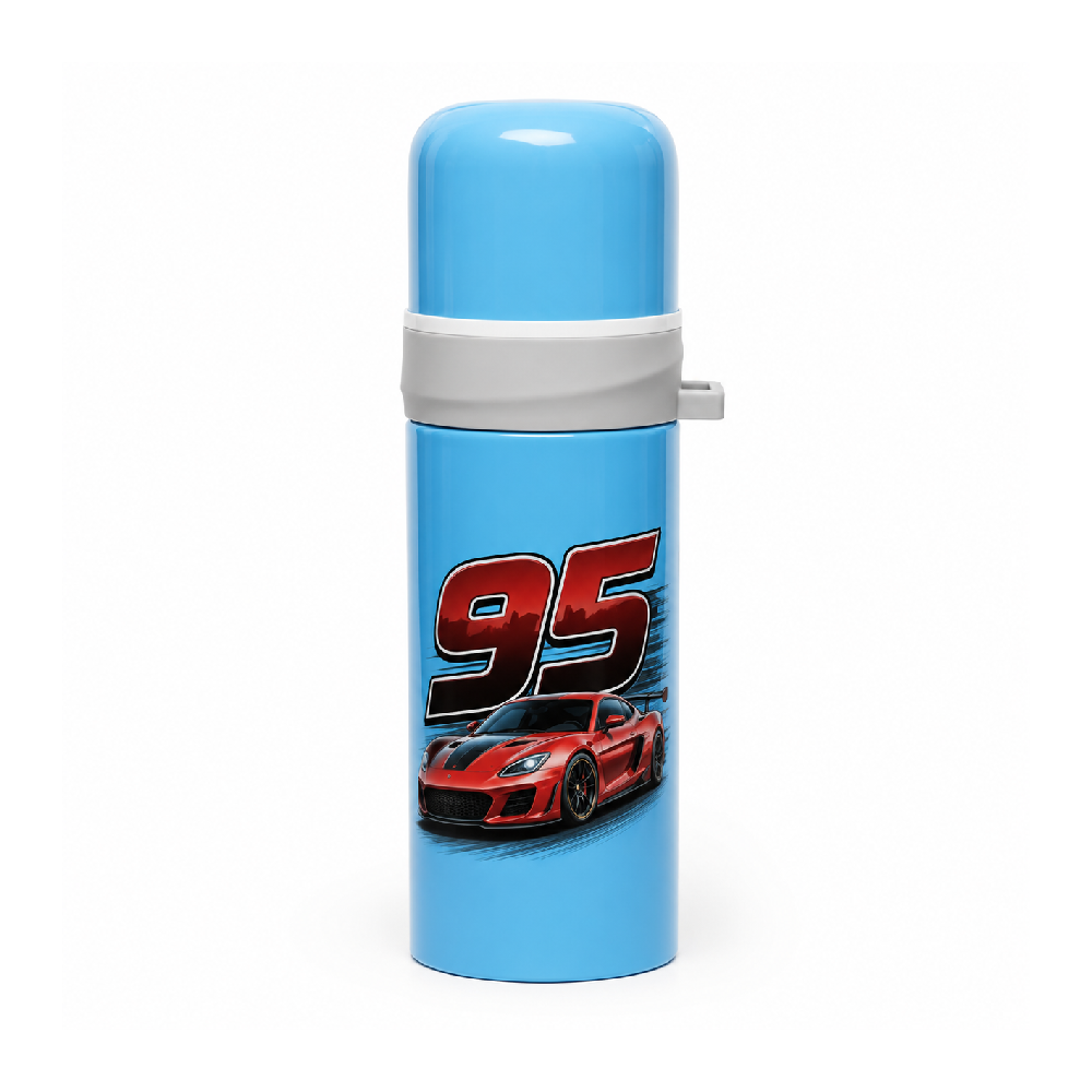 2601 SS VACUUM FLASK WATER BOTTLE CAR 500ML S.T Default Title - MamasJan Kids School Accessories