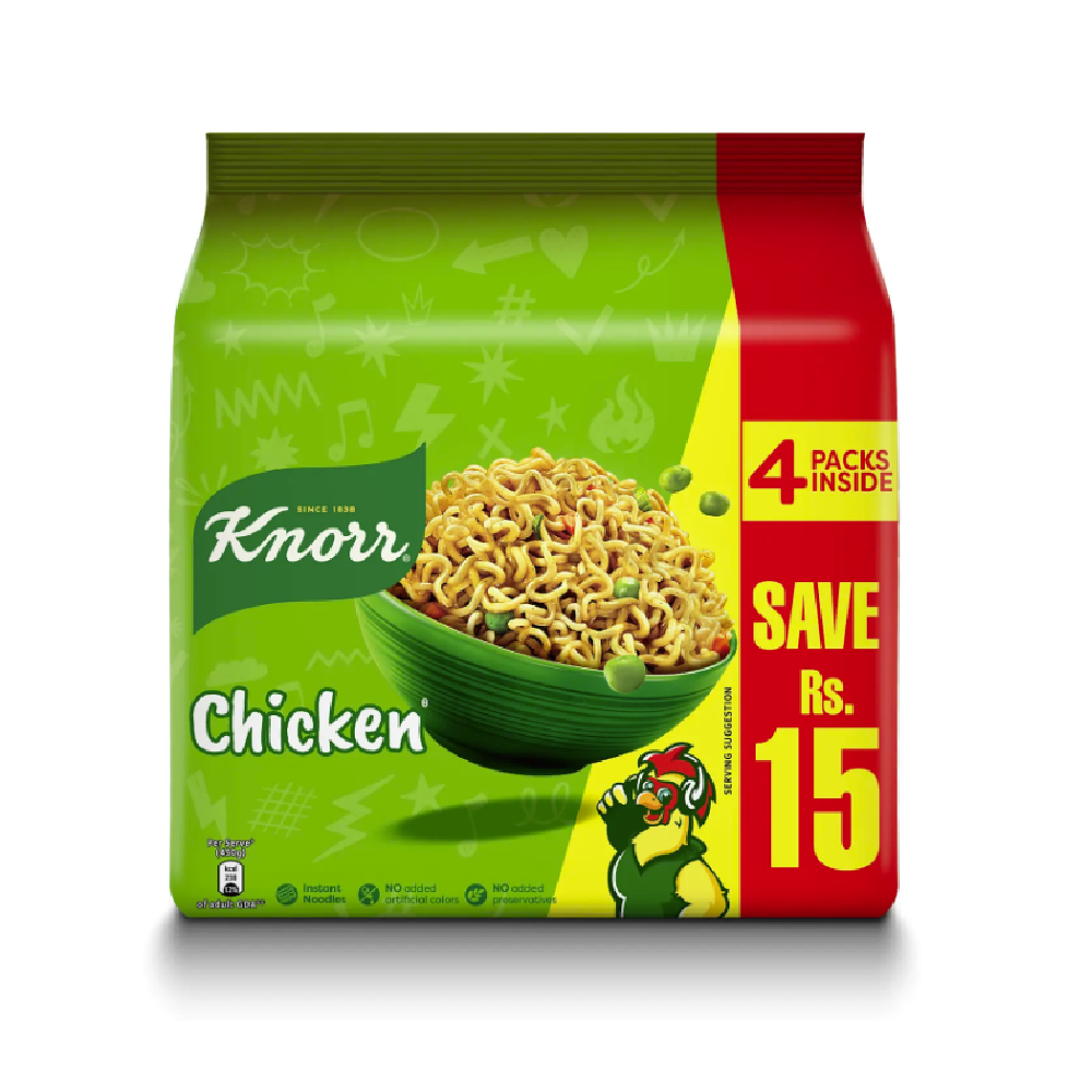 KNORR NOODLES CHICKEN SAVE RS.15 PROMO 1X4 200GM Default Title - MamasJan GroceryFoods