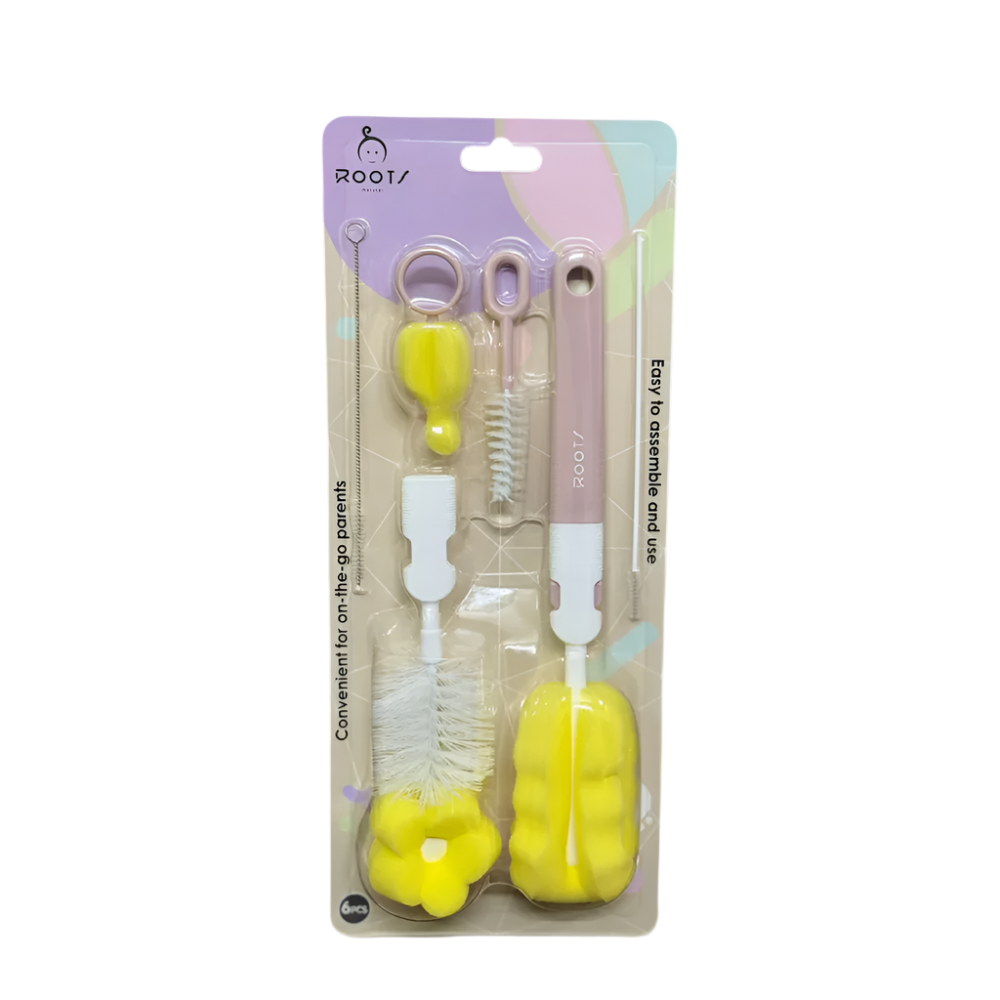 ROOTS NATURAL MULTIPURPOSE CLEANING BRUSH SET P1024 Default Title - MamasJan Grocery Nonfood