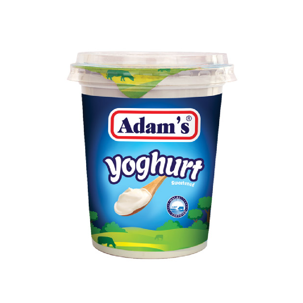 ADAMS NATURAL SWEETENED YOGHURT 450 GM Default Title - MamasJan Grocery