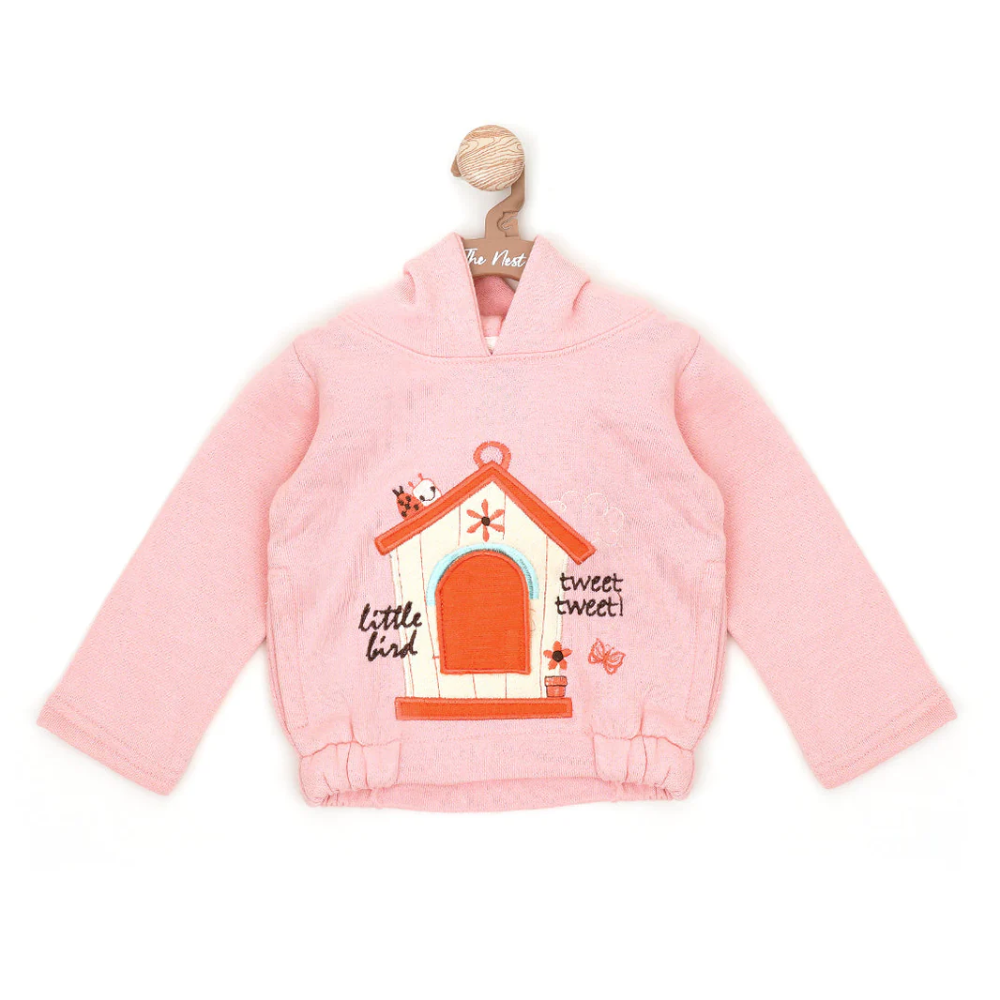 AB APPARELS HOODIE JACKET (FLAT KNIT STYLE) #2408 0-3 MONTHS Default Title - MamasJan KidsWear