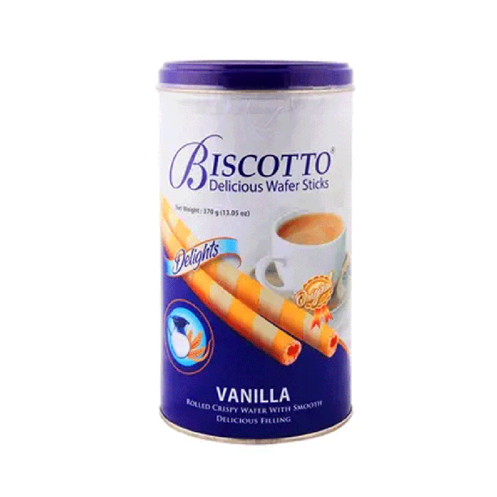BISCOTTO WAFER STICKS VANILLA DELIGHTS 125 GM Default Title - MamasJan Grocery