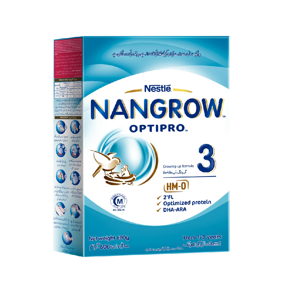 NESTLE MILK POWDER NANGROW 3 OPTIPRO 600 GM Default Title - MamasJan Grocery