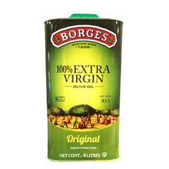 BORGES EXTRA VIRGIN OLIVE OIL ORIGINAL TIN 4 LTR Default Title - MamasJan Grocery