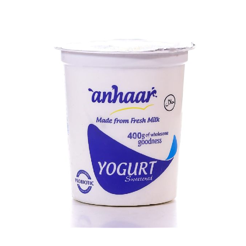 ANHAAR SWEETENED YOGURT 400 GM Default Title - MamasJan Grocery