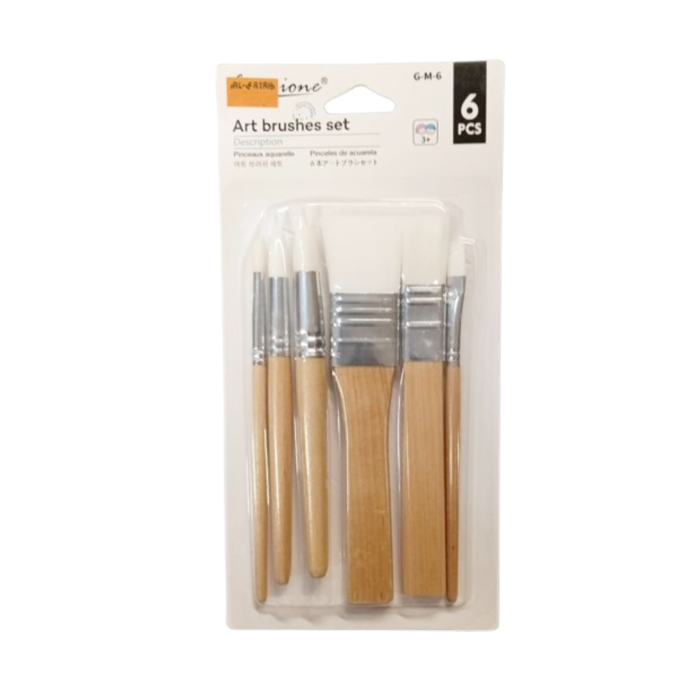 GM6 ART PAINT BRUSH SET 6PC Default Title - MamasJan Toys