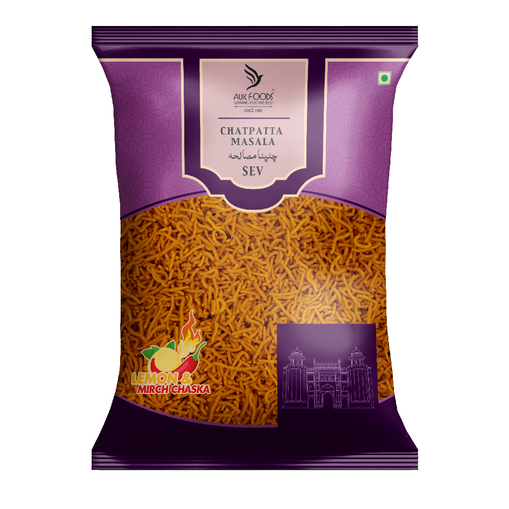 AUK FOOD NIMKO CHATPATTA MASALA SEV 250 GM Default Title - MamasJan Grocery