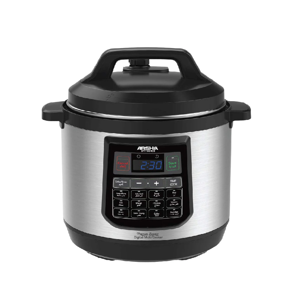 ARSHIA PRESSURE COOKER DIGITAL 8LTR EP110-2498 Default Title - MamasJan Electronics