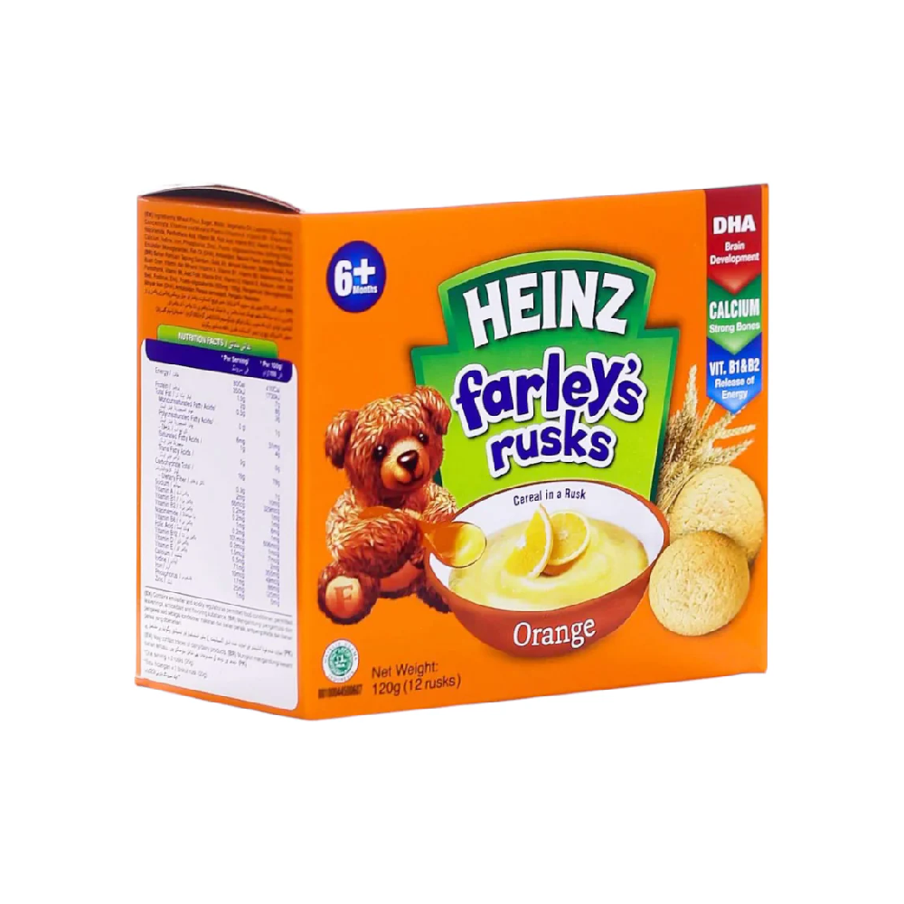 HEINZ FARLEY'S RUSK ORANGE 12PC 120 GM Default Title - MamasJan Grocery