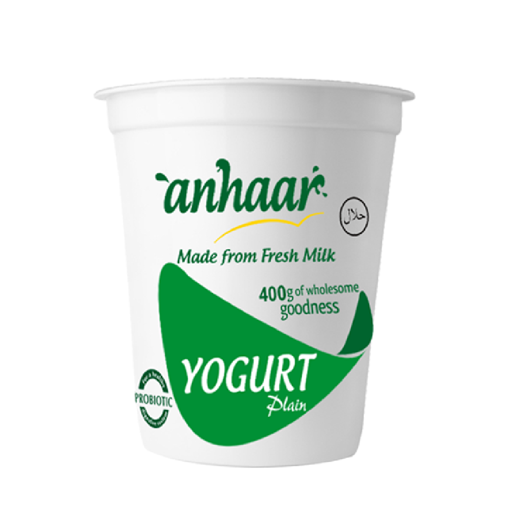 ANHAAR PLAIN YOGURT 400 GM Default Title - MamasJan Grocery