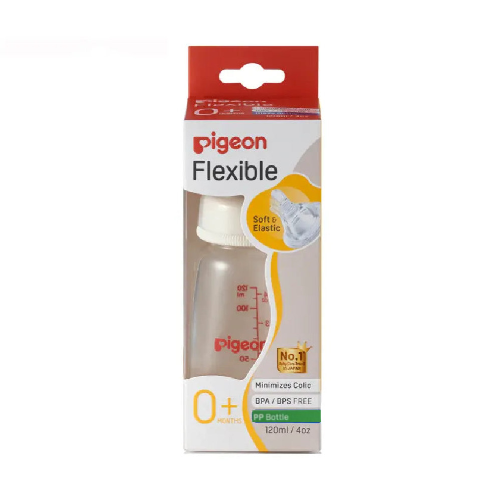 PIGEON BABY FEEDING BOTTLE 120 ML 0+ A483 Default Title - MamasJan Grocery Nonfood