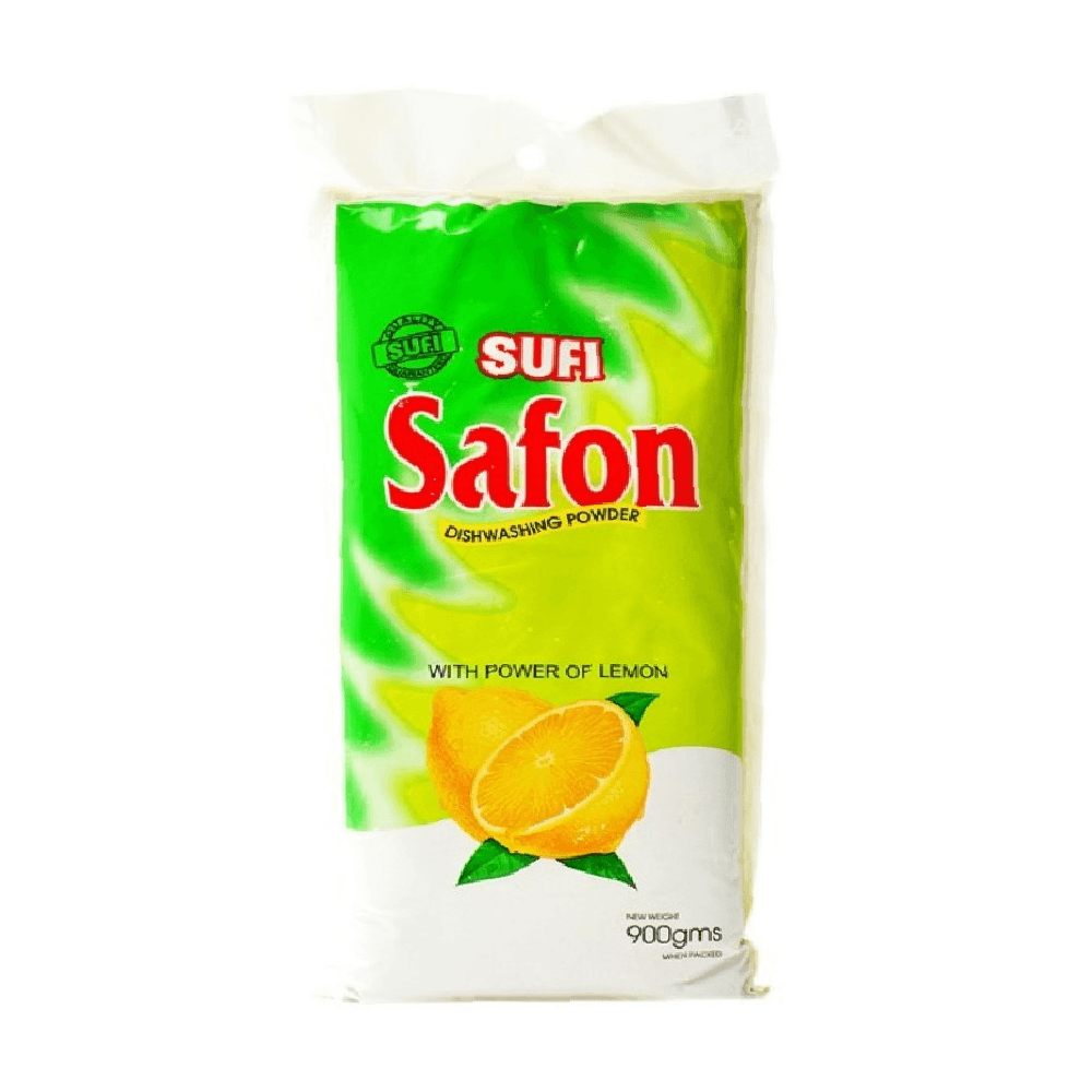 SUFI SAFON DISH WASHING POWDER POLY BAG 900 GM Default Title - MamasJan Grocery Nonfood