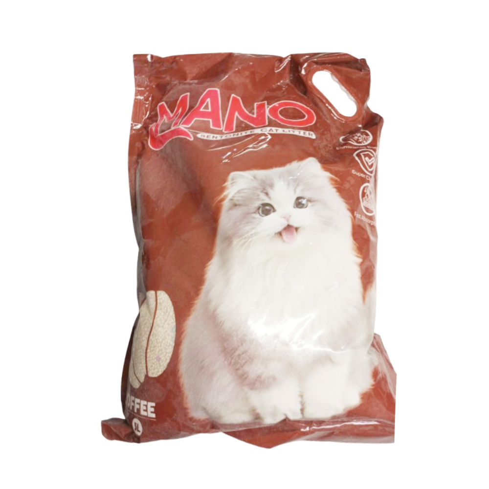 MANO BENTONITE CAT LITTER COFFEE 5 LTR Default Title - MamasJan Grocery Nonfood