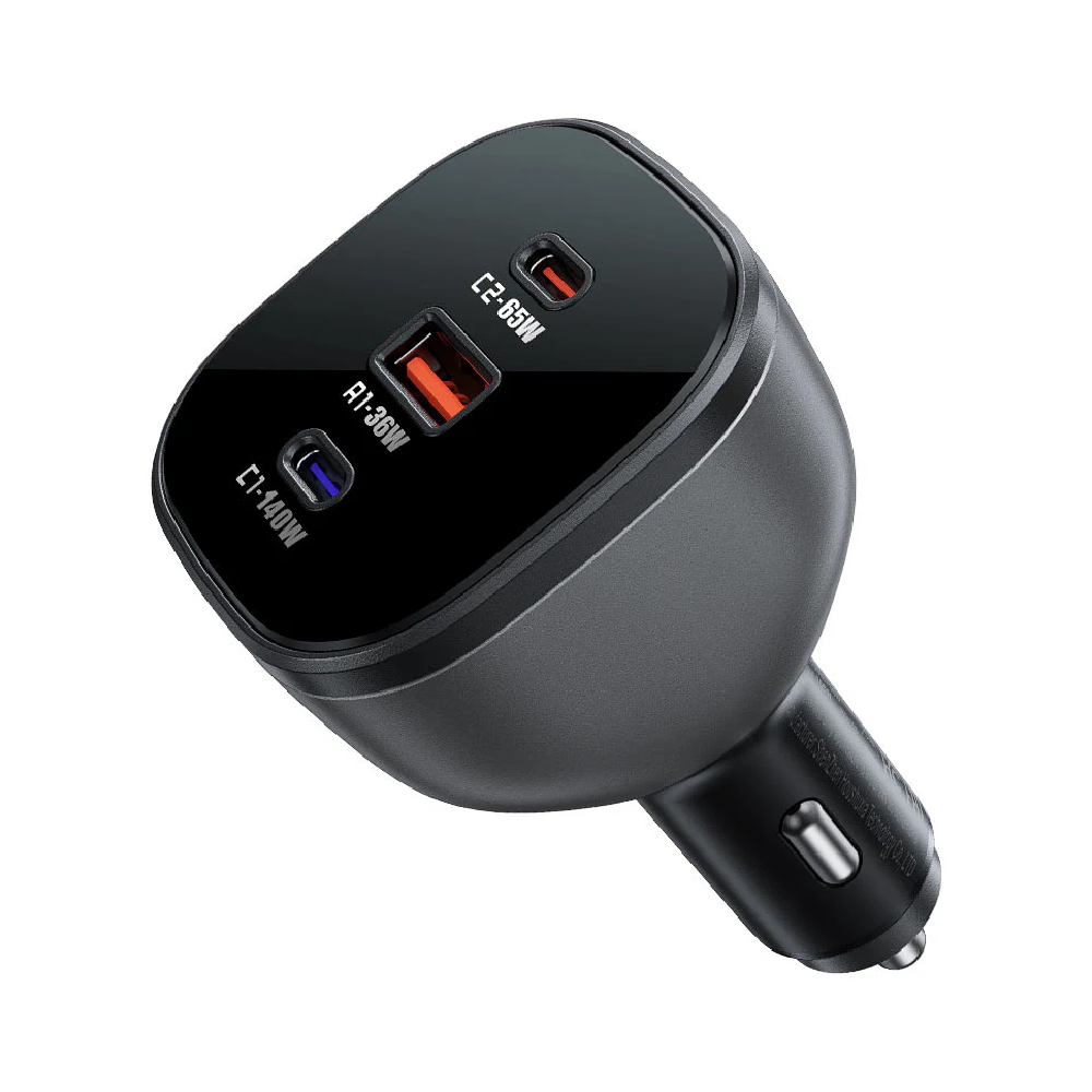 165W PD3.1 Smart Chip Dual USB-C + USB-A Fast Car Charger Default Title - MamasJan Phone & Accessories