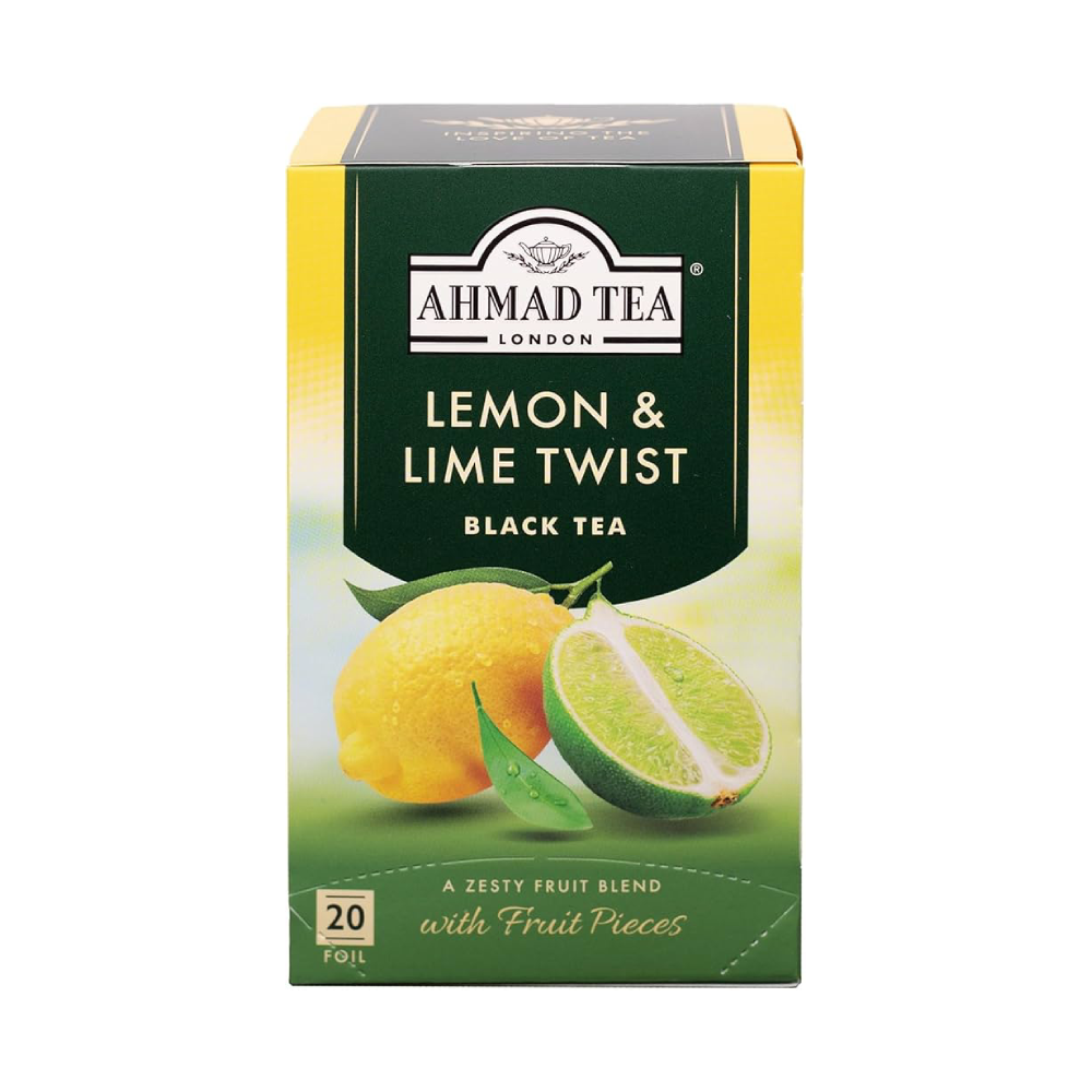 AHMAD TEA AT697E ALUMINIUM ENVELOPED FRUITY TEA BAGS LEMON & Default Title - MamasJan Grocery