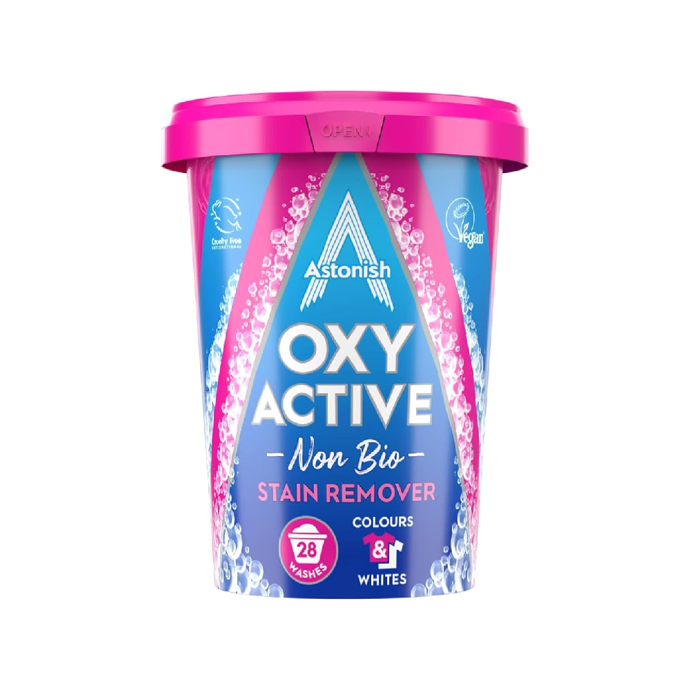 ASTONISH OXY ACTIVE NON BIO STAIN REMOVER 625 GM Default Title - MamasJan Grocery Nonfood