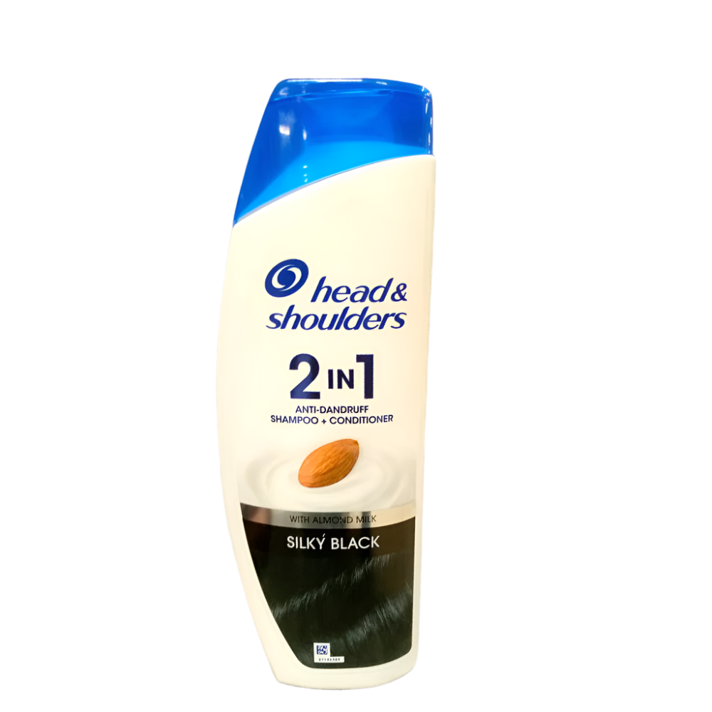 HEAD & SHOULDERS SHAMPOO 2IN1 SILKY BLACK 360 ML Default Title - MamasJan Grocery Nonfood